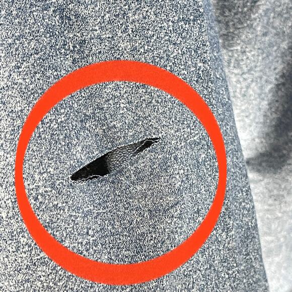 Michael Bastian Shirt Men XXL Blue Long Sleeve Pocket Crew Neck Minimalist FLAW - Picture 3 of 7